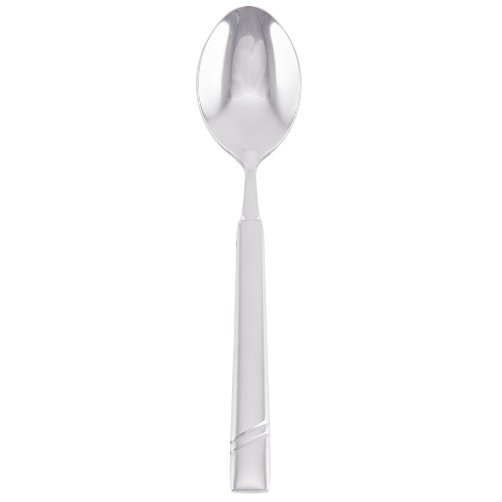 World Tableware 988 001 Zephyr 6 1/4" 18/8 Stainless Steel Extra Heavy Weight Teaspoon - 36/Case