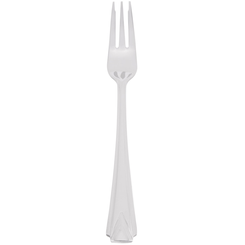 World Tableware 985 029 Varese 6 1/4" 18/8 Stainless Steel Extra Heavy Weight Cocktail Fork - 36/Case