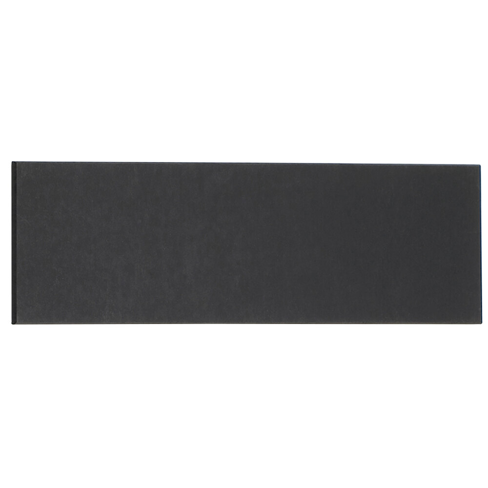 Cal-Mil 1530-616-13 Black Rectangular Flat Bread Serving / Display Board - 16" x 6" x 1/4"
