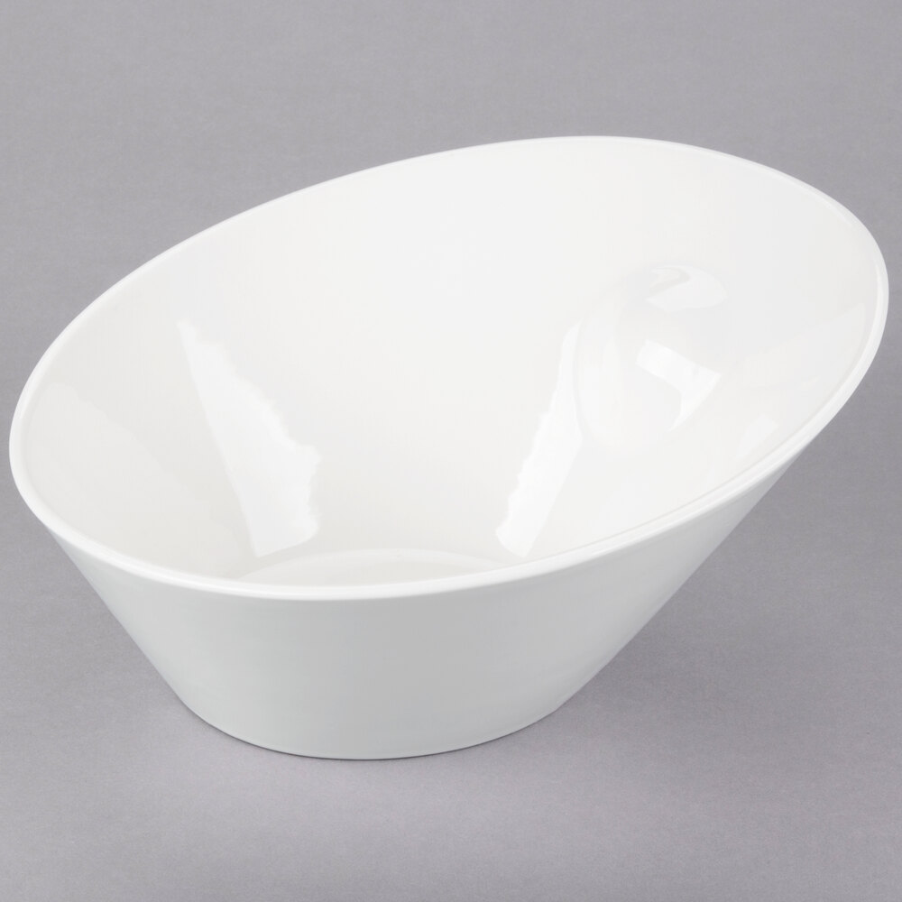 10 Strawberry Street WTR-10PNCHBWL Whittier 24 oz. White Porcelain Pinch Bowl - 12/Case