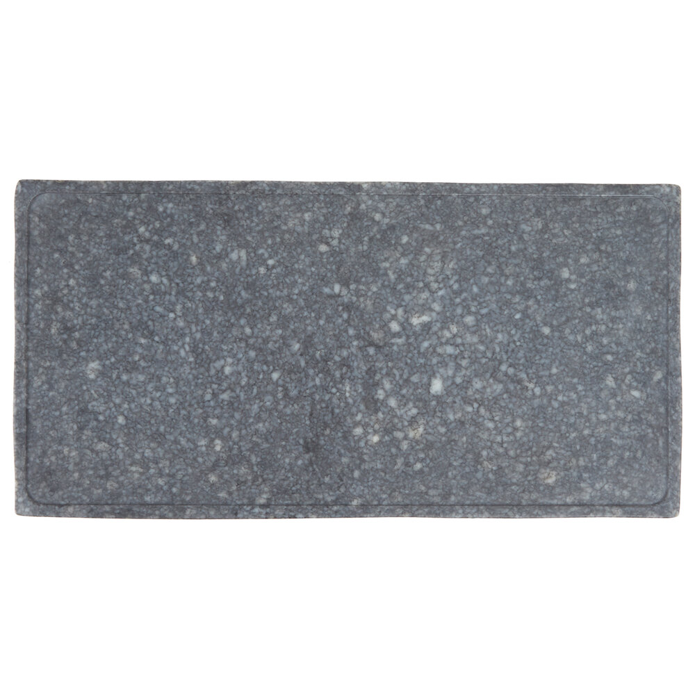 GET SB-1473-GB Madison Avenue / Granville 14" x 7" Black Melamine Faux Matte Granite Display Board