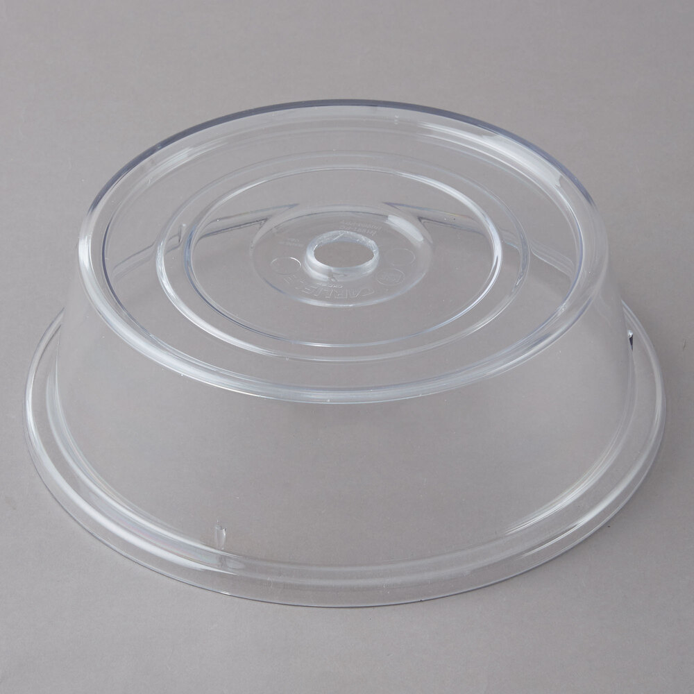 Carlisle 199107 10 1/2" to 10 5/8" Clear Polycarbonate Plate Cover - 12/Case