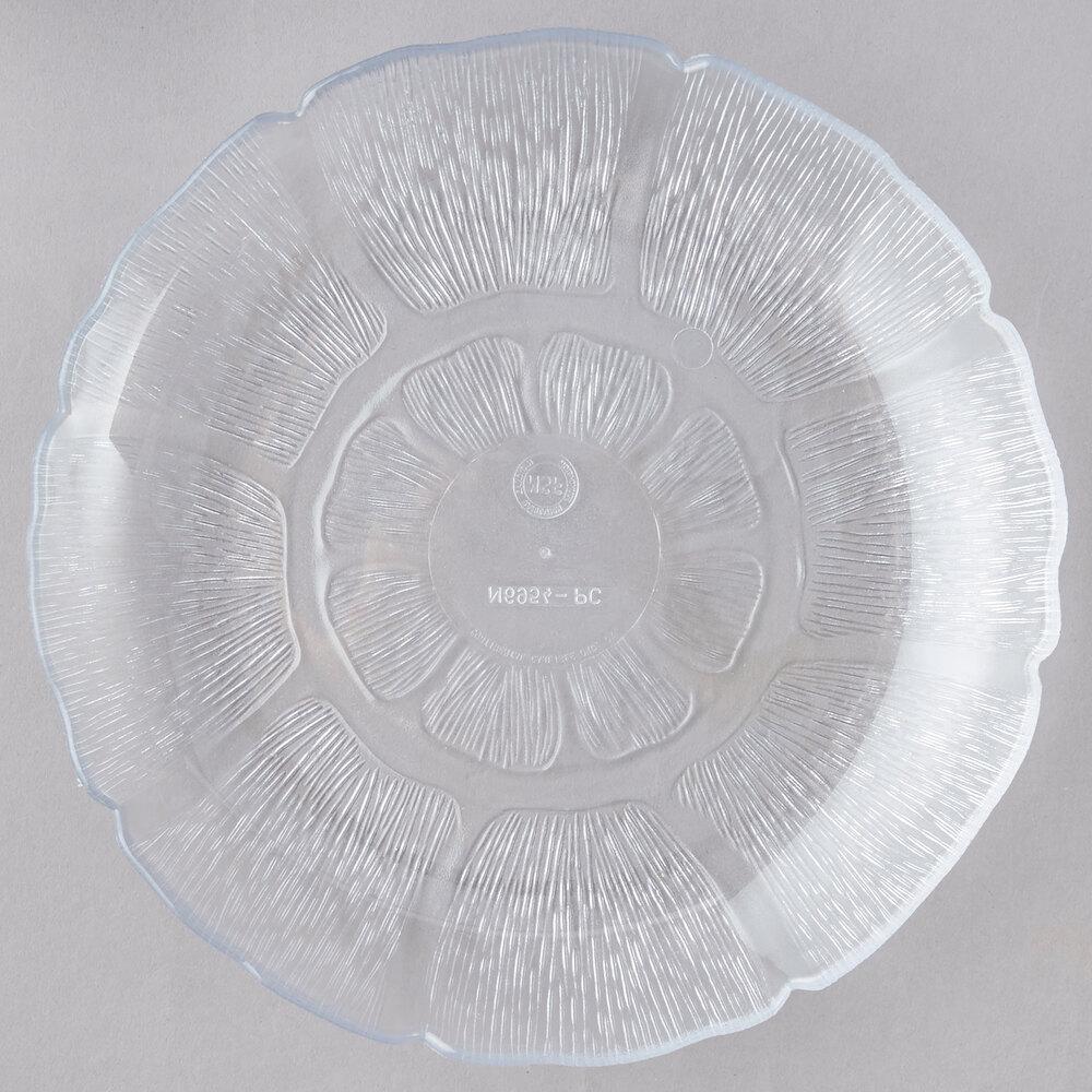 Carlisle 695407 Petal Mist 7 11/16" Clear Polycarbonate Plate