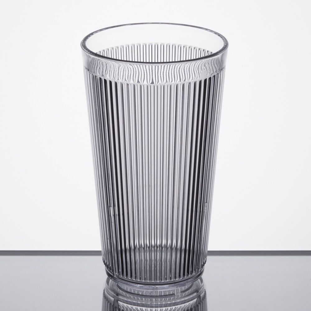 Carlisle 401607 Crystalon Stack-All 16.2 oz. Clear SAN Plastic Tumbler - 12/Case
