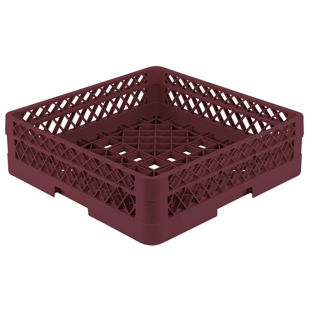 Vollrath TR1A Traex® Full-Size Burgundy 5 1/2" Open Rack with 1 Extender