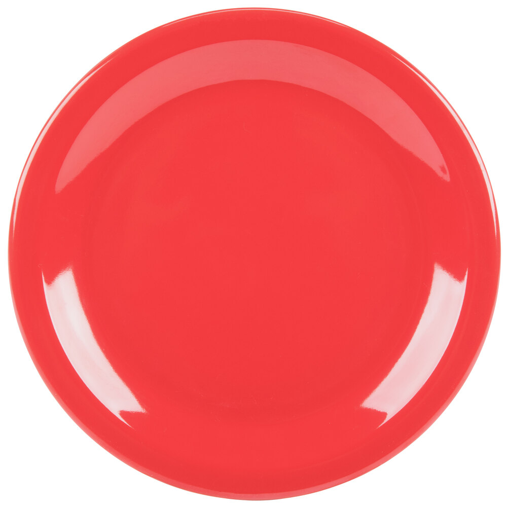 Carlisle KL20405 Kingline 6 1/2" Red Pie Plate - 48/Case