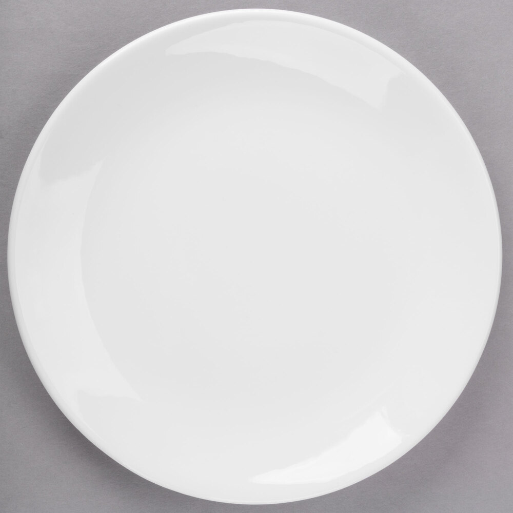 Libbey Slenda 7 3/8" Round Royal Rideau White Porcelain Coupe Plate - 36/Case