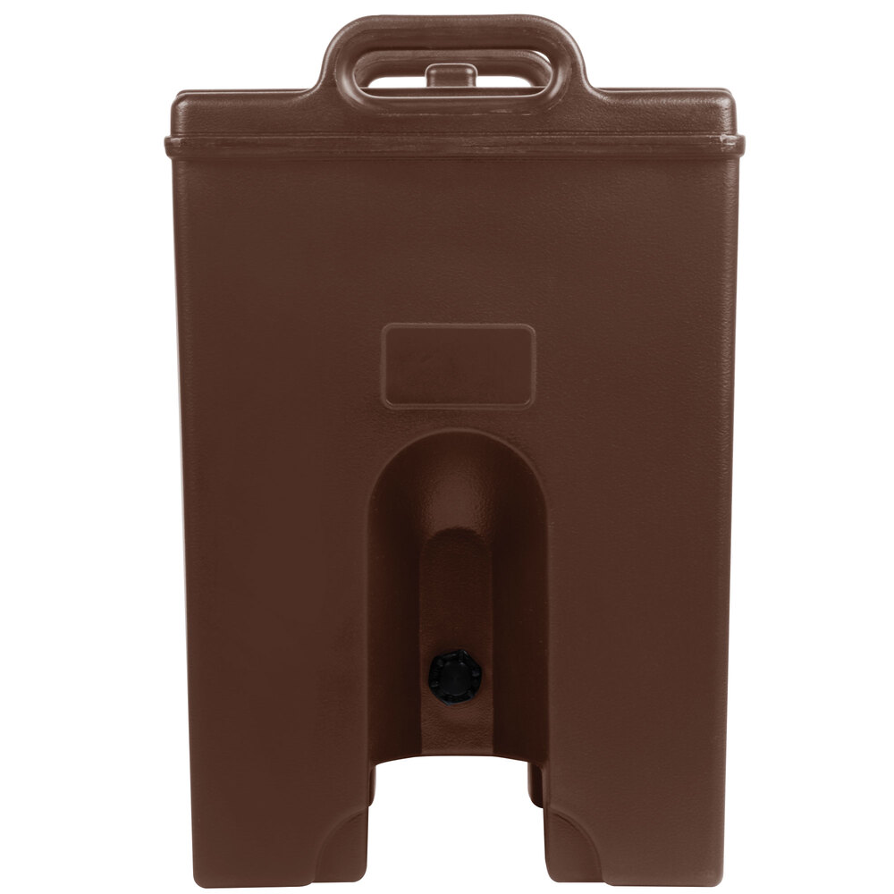 Cambro 1000LCDPL131 Camtainer® 11.75 Gallon Dark Brown Insulated Soup Carrier