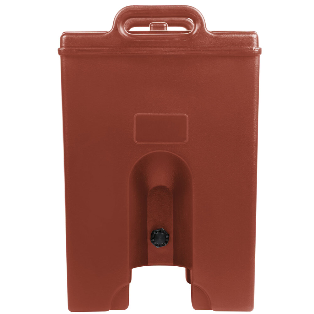 Cambro 1000LCDPL402 Camtainer® 11.75 Gallon Brick Red Insulated Soup Carrier