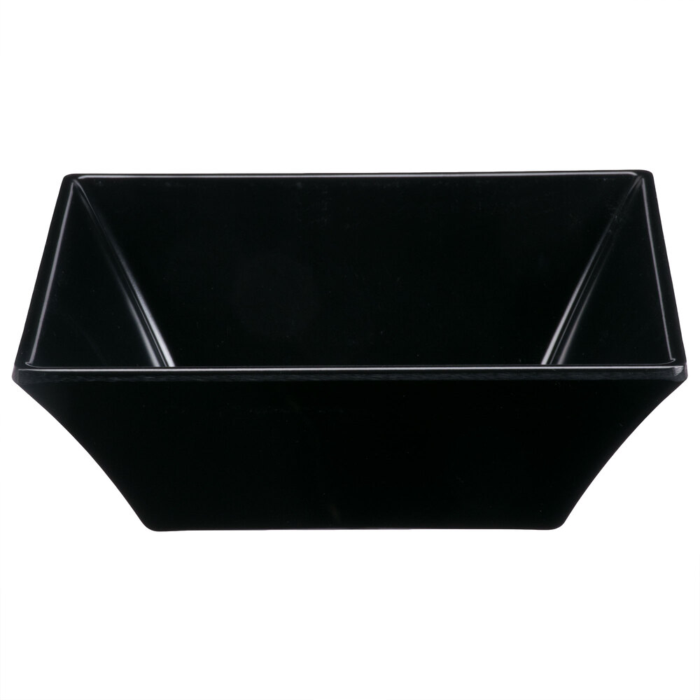 GET ML-279-BK 23 oz. Black Siciliano Square Bowl - 12/Case