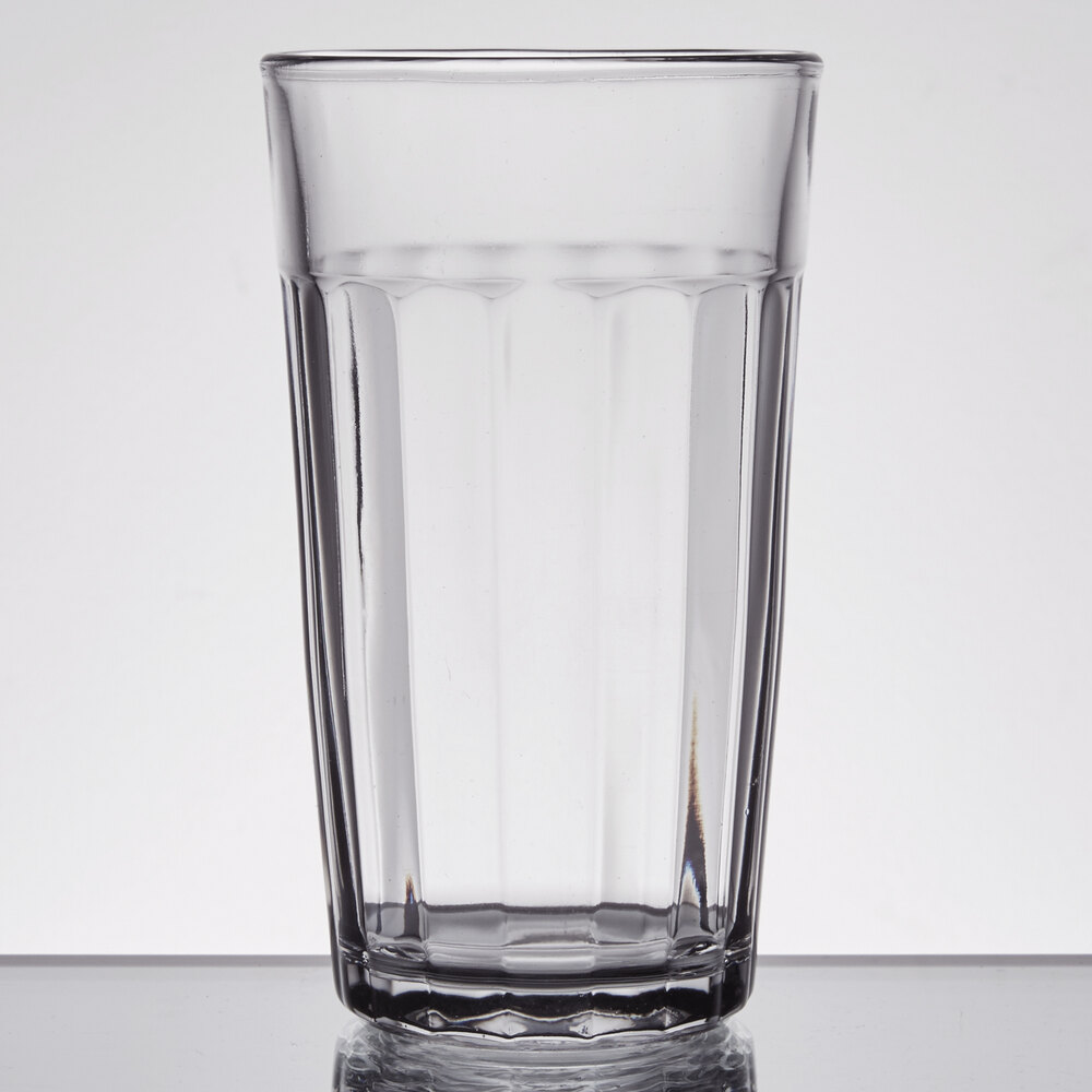 Anchor Hocking 7637U Ribware Paneled 12 oz. Iced Tea Beverage Glass - 36/Case