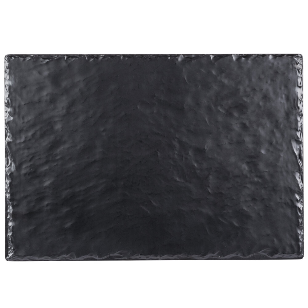 Cal-Mil 1522-1014-65M Faux Slate 14" x 10" Rectangular Serving Platter