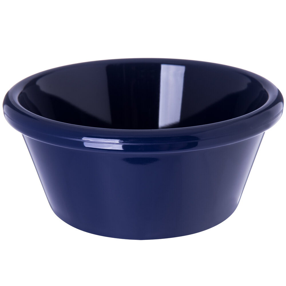 Carlisle 4312660 Cobalt Blue 6 oz. Smooth Plastic Ramekin - 48/Case