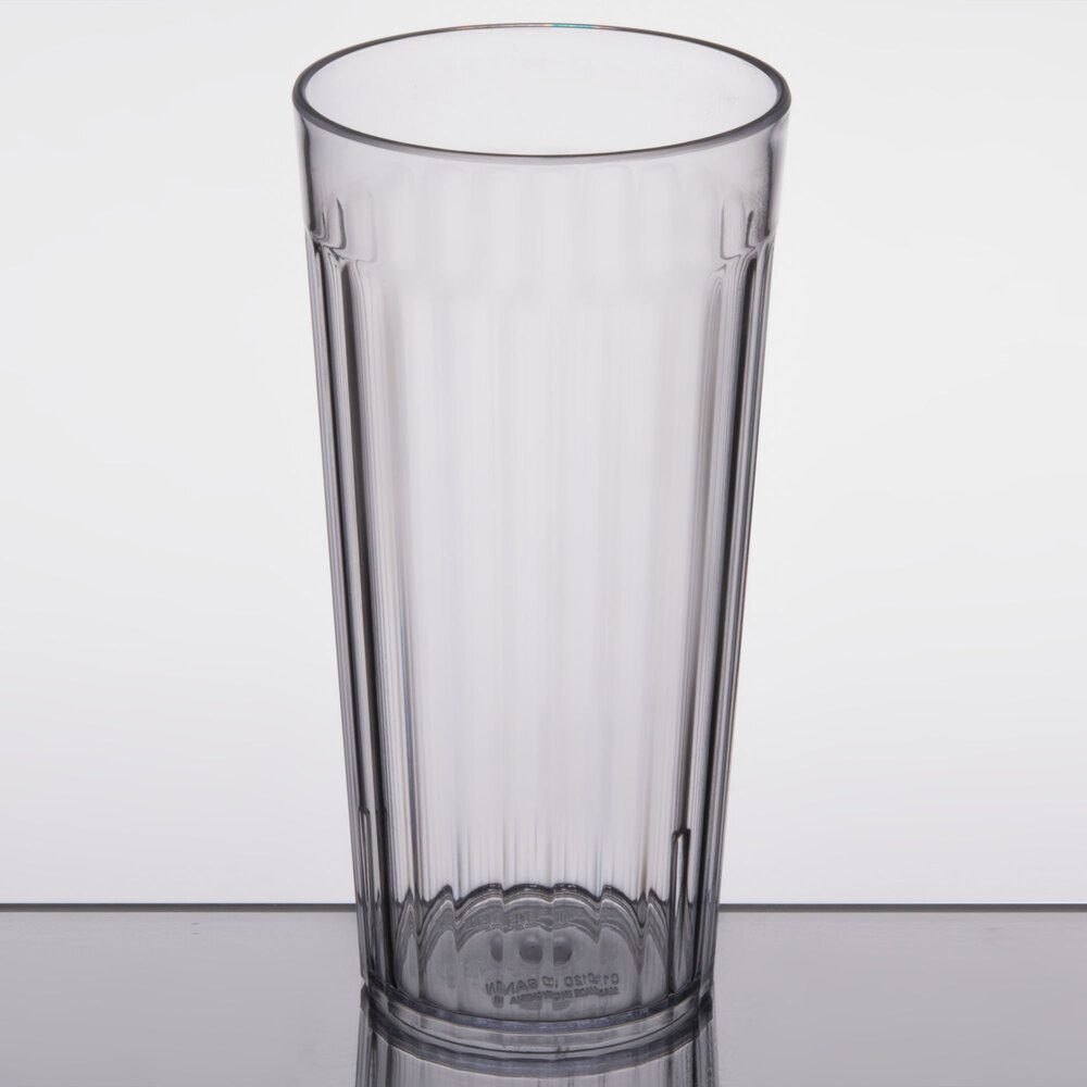 Carlisle 012007 Bistro 20 oz. Clear SAN Plastic Tumbler - 72/Case