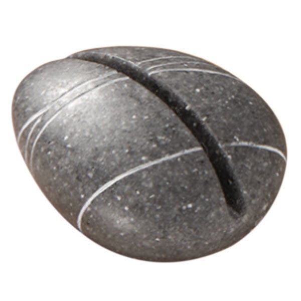 American Metalcraft CHBS 1 1/4" x 1" Black Stone Card Holder