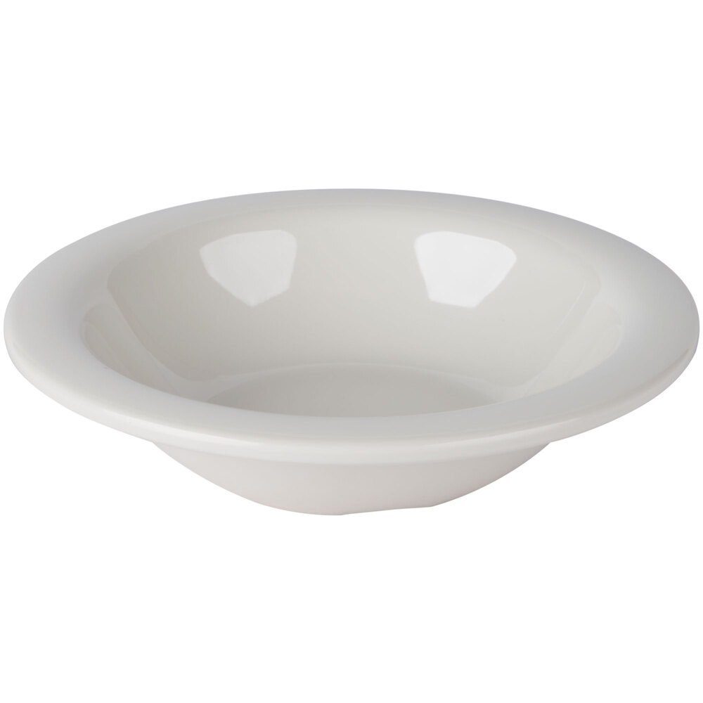Carlisle 3304042 Sierrus 8 oz. 6" Bone Rimmed Melamine Bowl - 48/Case