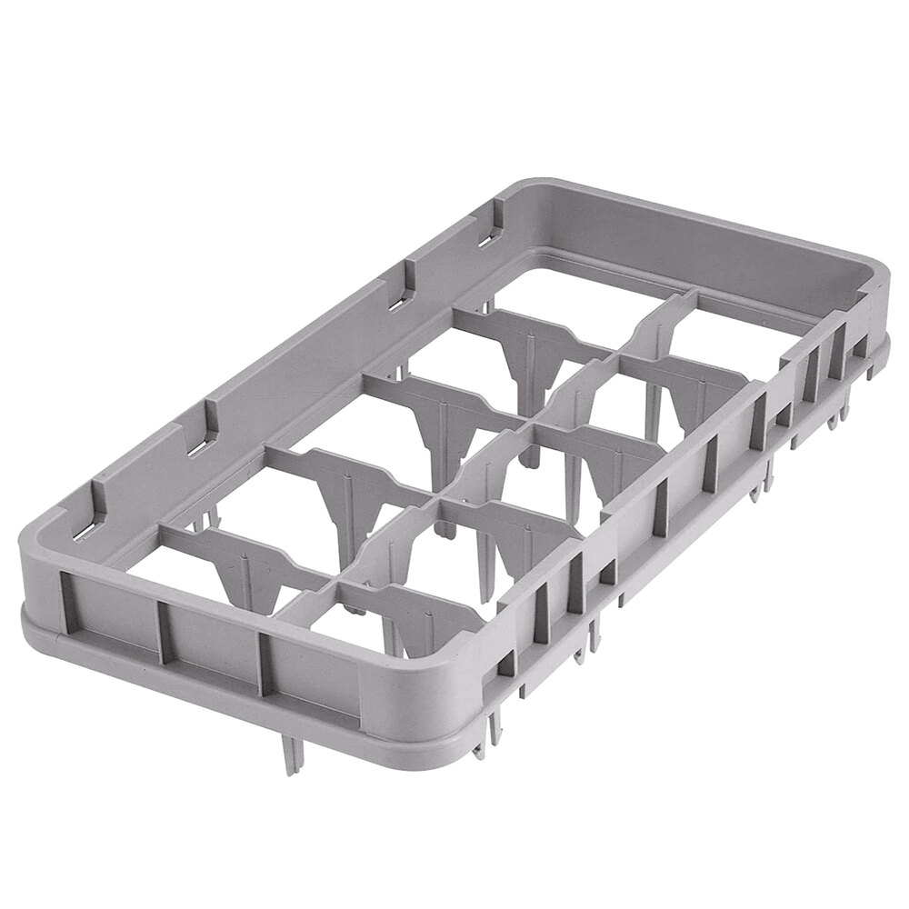 Cambro 10HE1151 Gray 10 Compartment Half Size Full Drop Camrack Extender