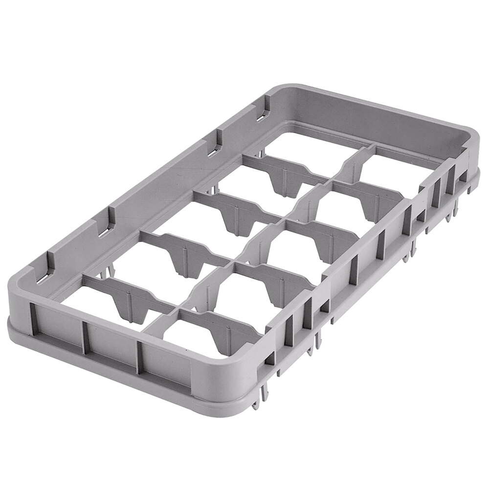 Cambro 10HE2151 Gray 10 Compartment Half Size Half Drop Camrack Extender