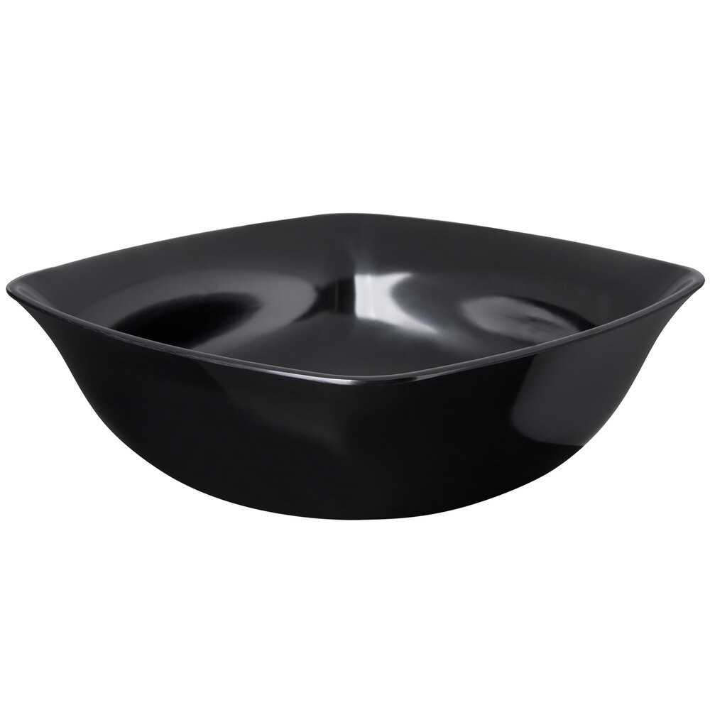 Carlisle 3336003 5 Qt. Black Flared Displayware Bowl - 4/Case