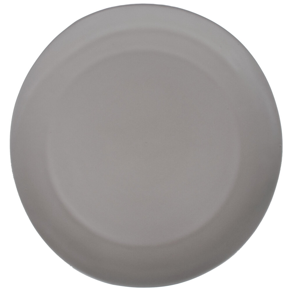 10 Strawberry Street RPPLE-GREYCHRGR Matte Wave 12 3/4" Gray Charger Stoneware Plate - 12/Case
