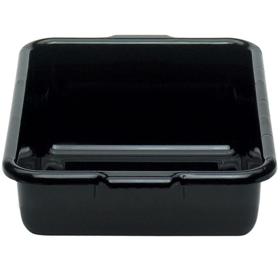 Cambro 21155CBR110 Regal Cambox 21" x 15" x 5" Black Plastic Bus Tub