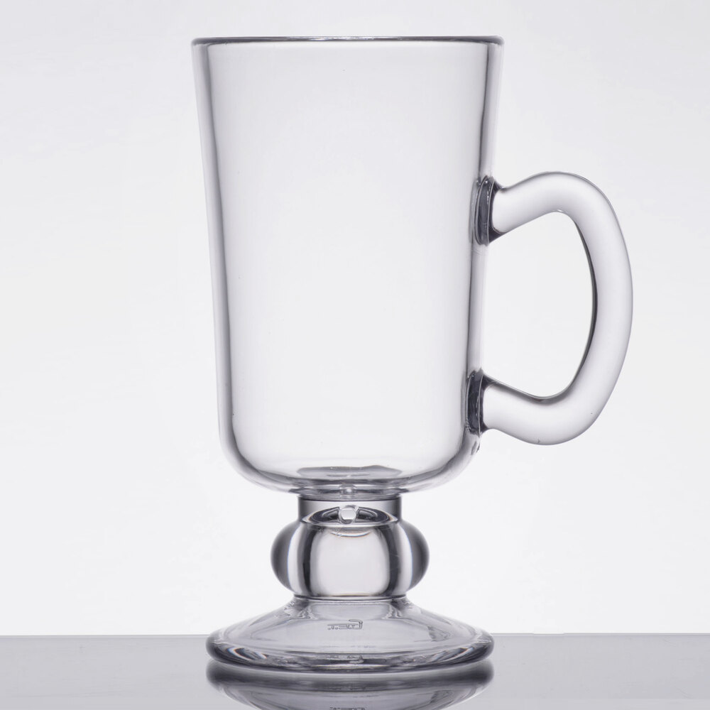 GET SW-1449-CL 10 oz. Customizable Tritan™ Plastic Irish Coffee Mug - 24/Case