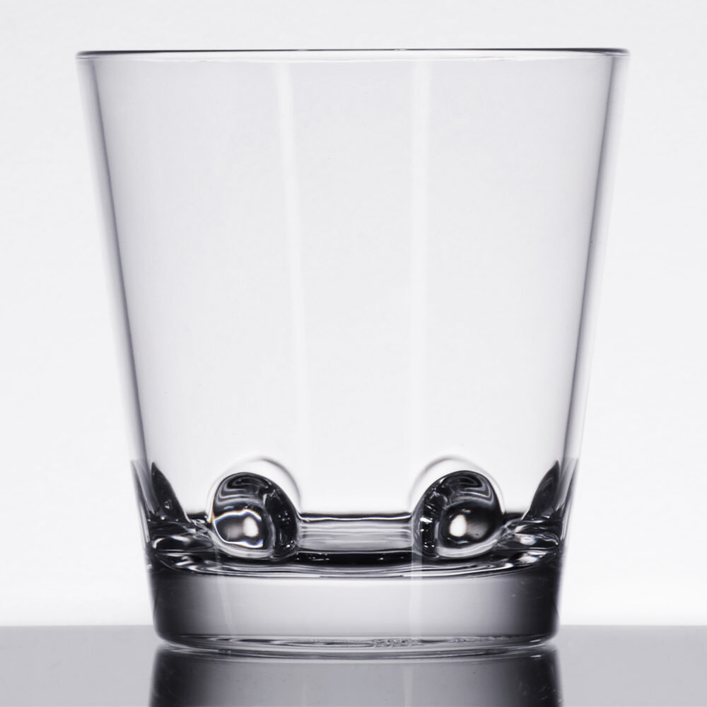 GET SW-1473-CL Loft 9 oz. Customizable SAN Plastic Stackable Rocks / Old Fashioned Glass - 24/Case
