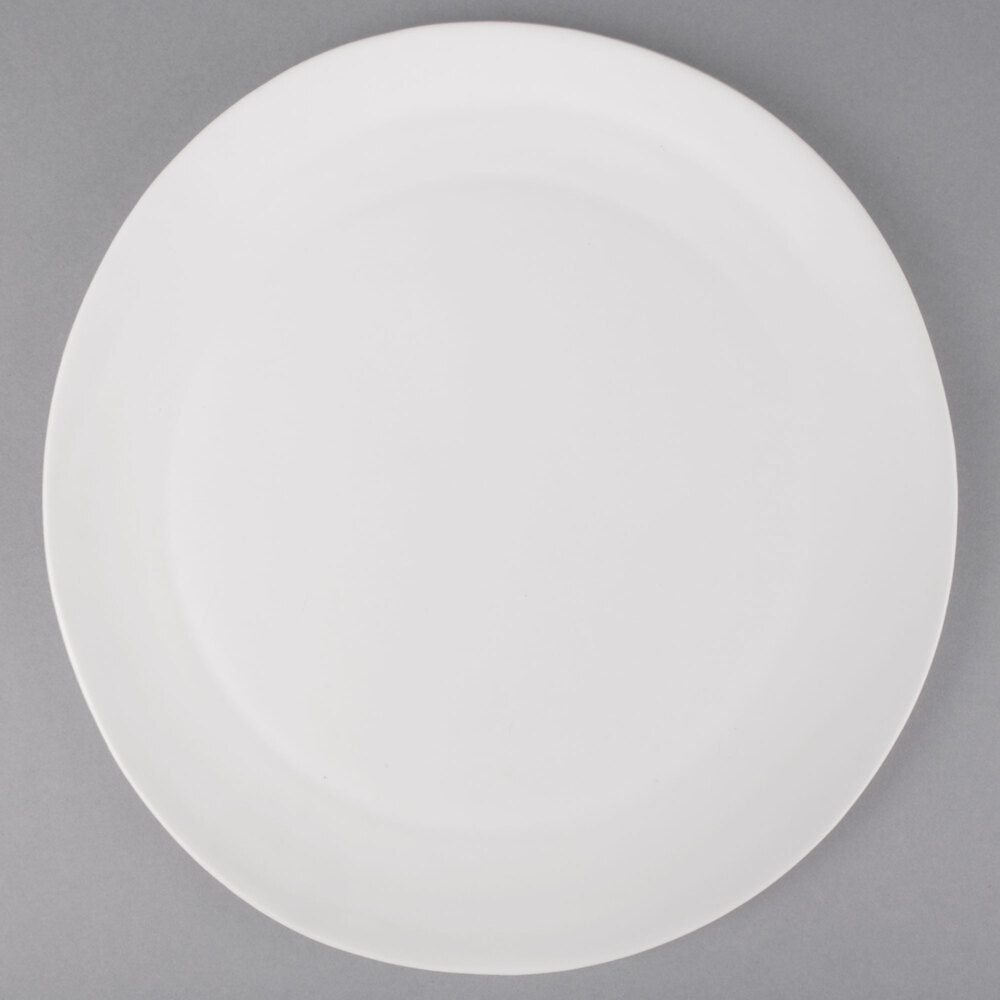 10 Strawberry Street RPPLE-WHTCHRGR Matte Wave 12 3/4" White Charger Stoneware Plate - 12/Case