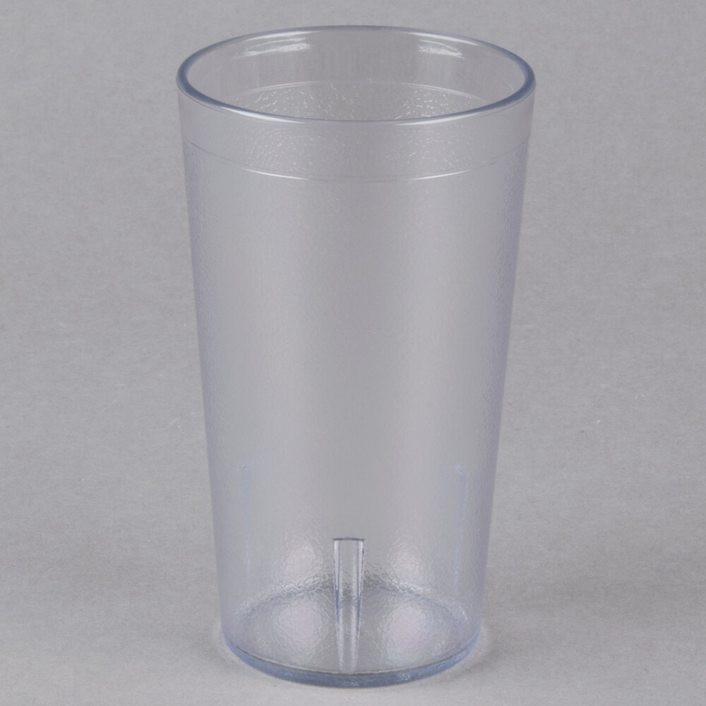 Carlisle 521207 Stackable 12 oz. Clear SAN Plastic Tumbler - 72/Case