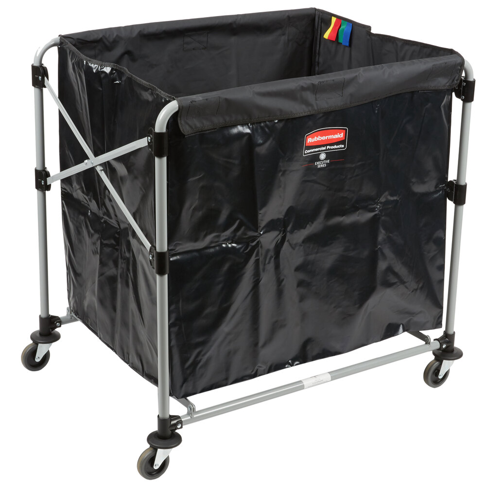 Rubbermaid® 1881750 Laundry Cart - 8 Bushel Collapsible X-Cart