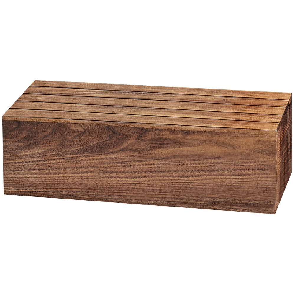 Cal-Mil 166-7-78 20" x 7" x 7" Walnut Rectangular Riser