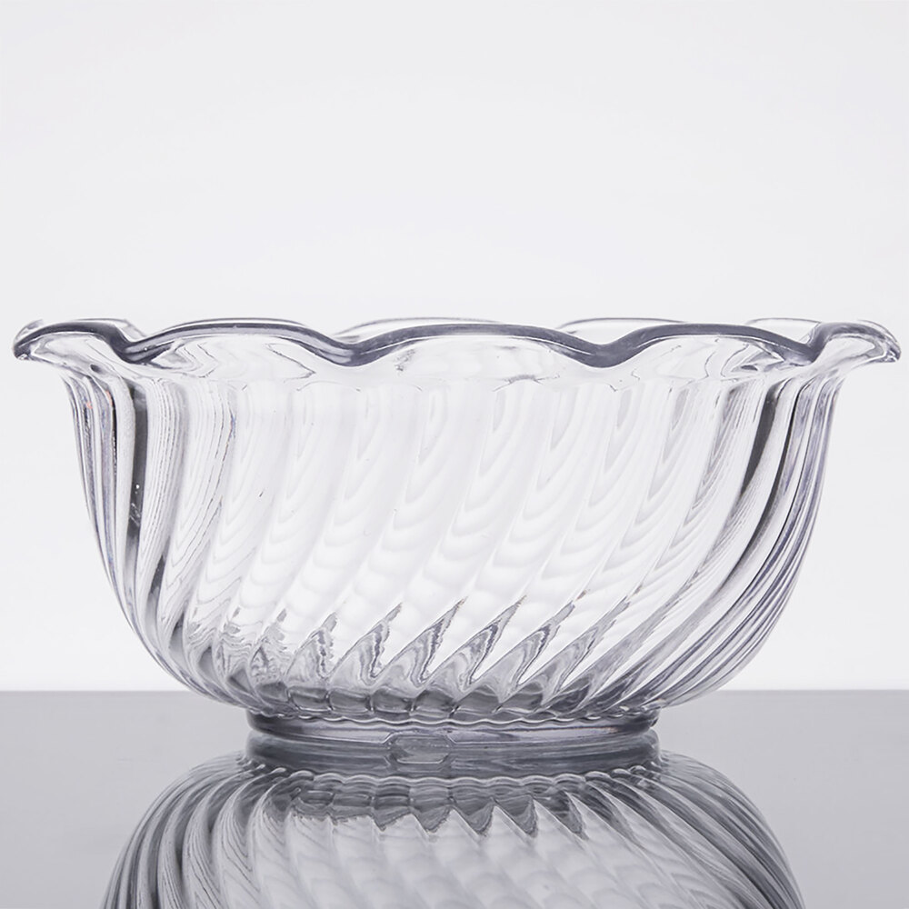 Carlisle 453507 Clear 8 oz. Tulip Berry Dish - 48/Case