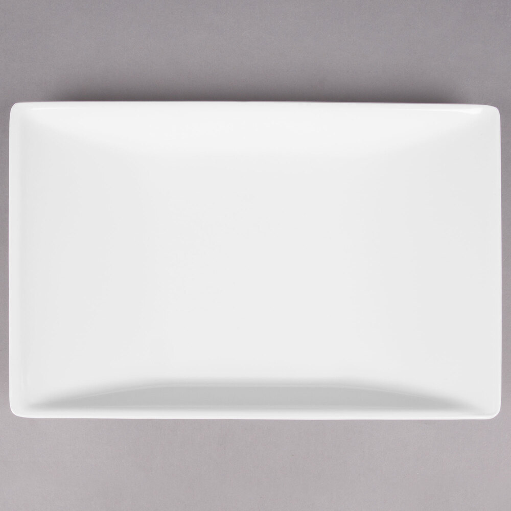 American Metalcraft TRPZ12 Endurance 12 1/2" x 8 1/4" Trapezoid Melamine Serving Platter
