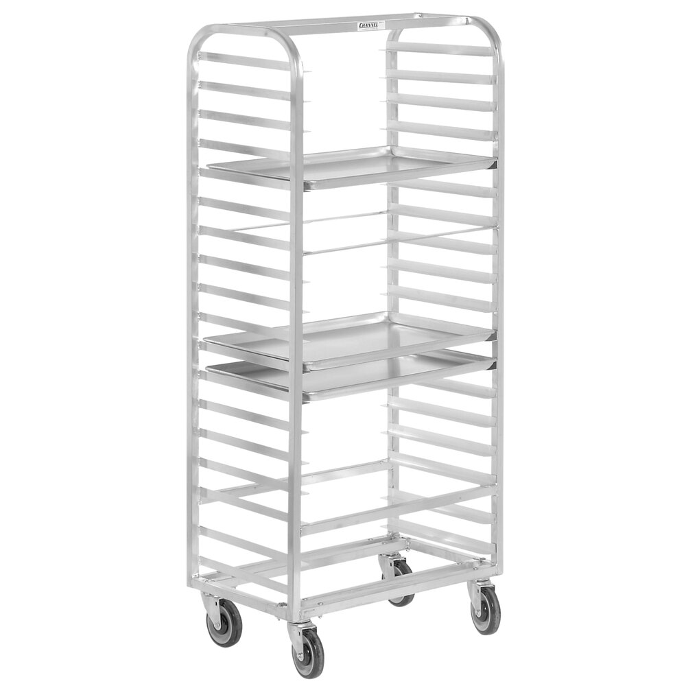 Channel 416A 18 Pan Side Load Aluminum Bun Pan Rack - Assembled