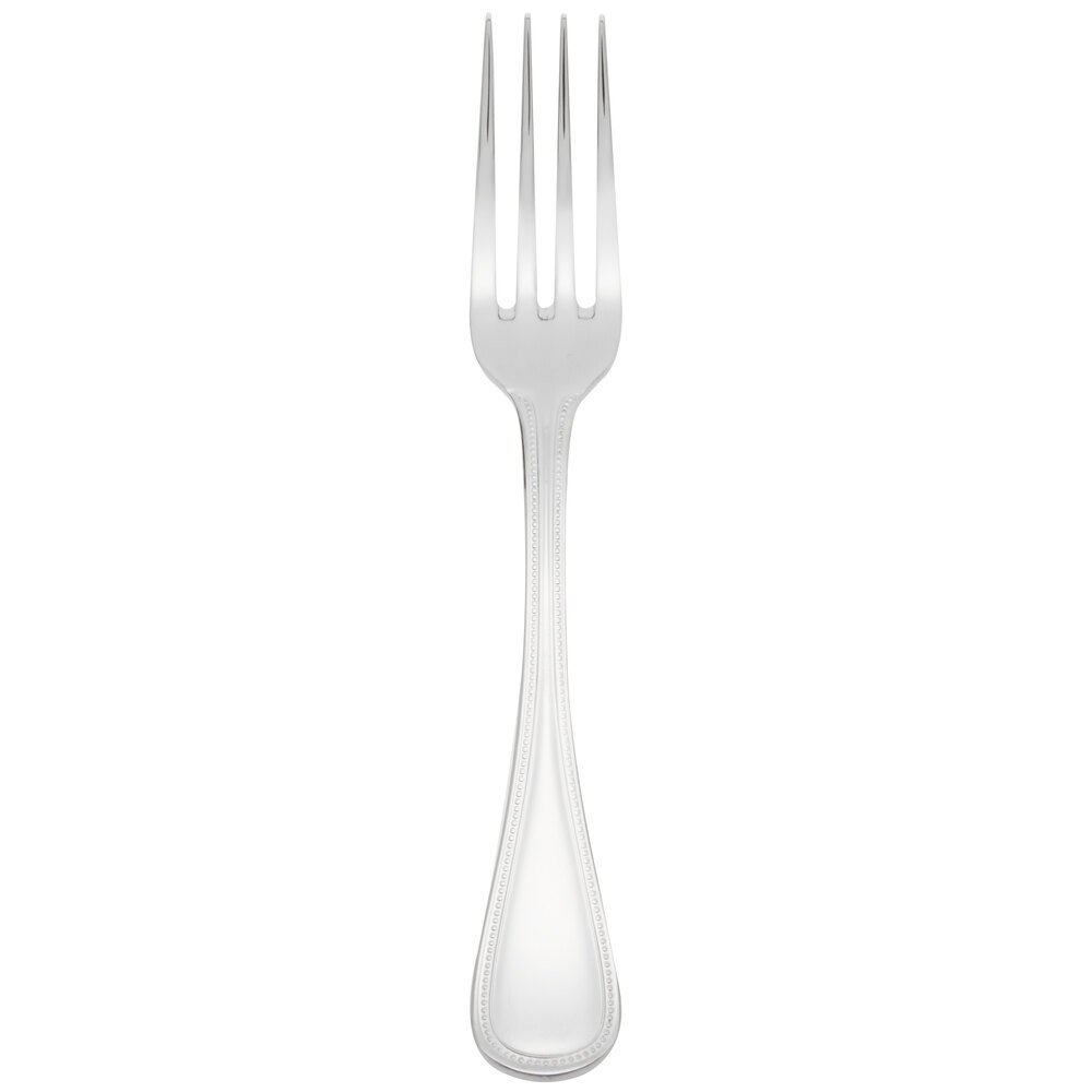 Libbey 407 030 Calais 7 1/8" 18/8 Stainless Steel Extra Heavy Weight Utility / Dessert Fork - 12/Case