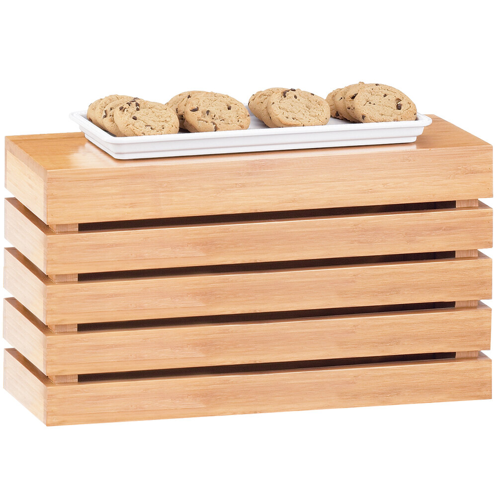 Cal-Mil 1943-11-60 Bamboo Rectangle Crate Riser - 20" x 7" x 11"