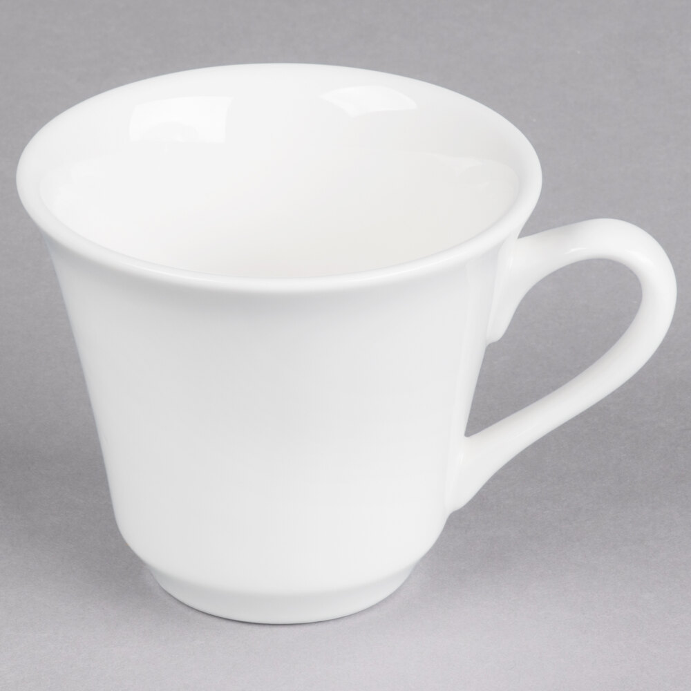 Libbey Slenda 8 oz. Royal Rideau White Porcelain Tall Tea Cup - 36/Case