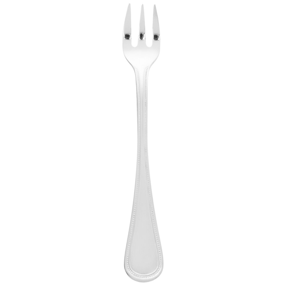 Libbey 407 029 Calais 6" 18/8 Stainless Steel Extra Heavy Weight Cocktail Fork - 12/Case