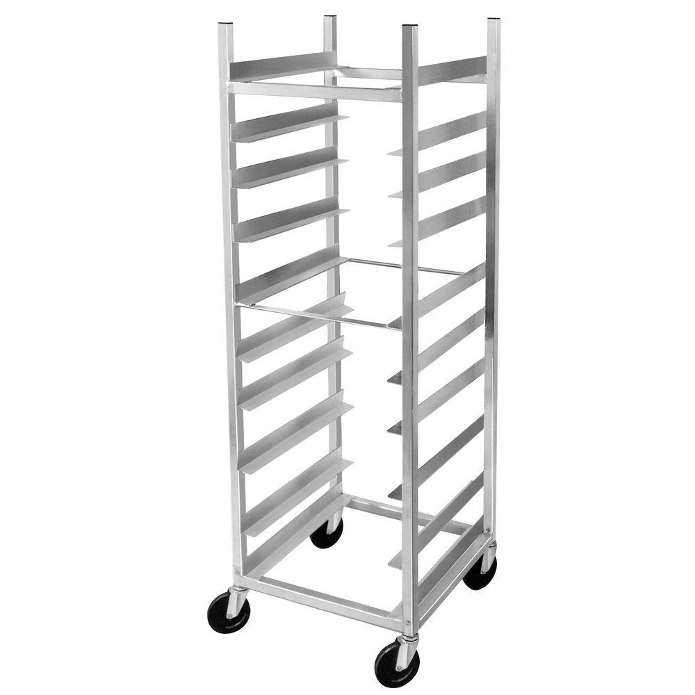 Channel Heavy-Duty AXD-GRR-6 10 Shelf Glass Rack Cart with 6" Spacing