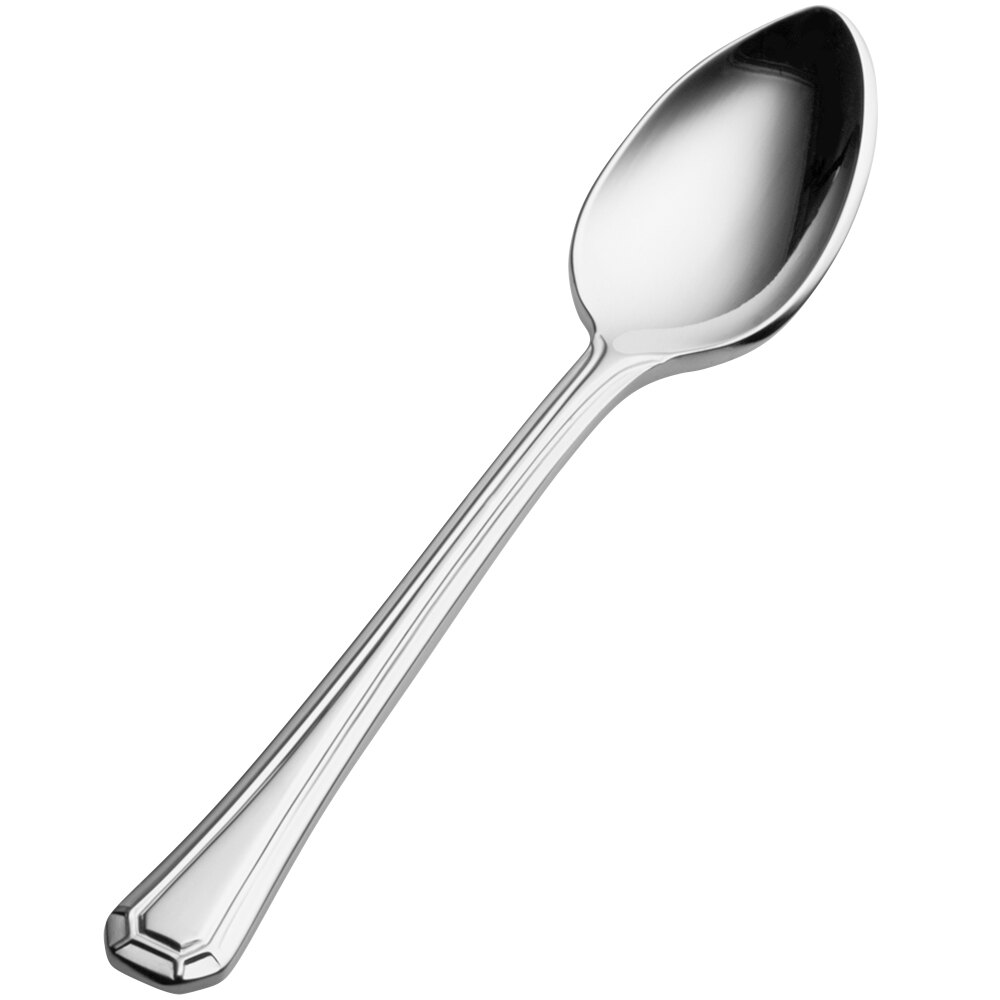Bon Chef S516 Prism 4 11/16" 18/10 Stainless Steel Extra Heavy Demitasse Spoon - 12/Case