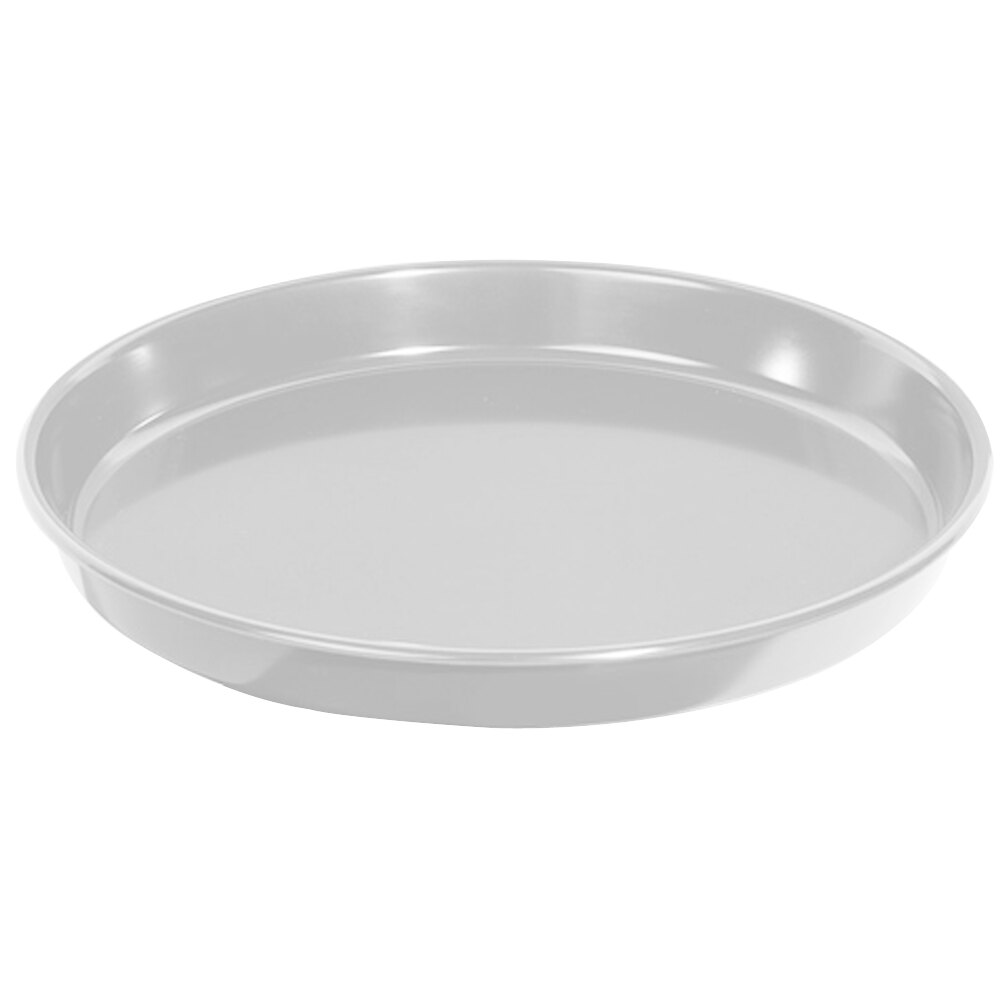 GET ST-13-W 13" White Melamine Round Serving Tray - 12/Case