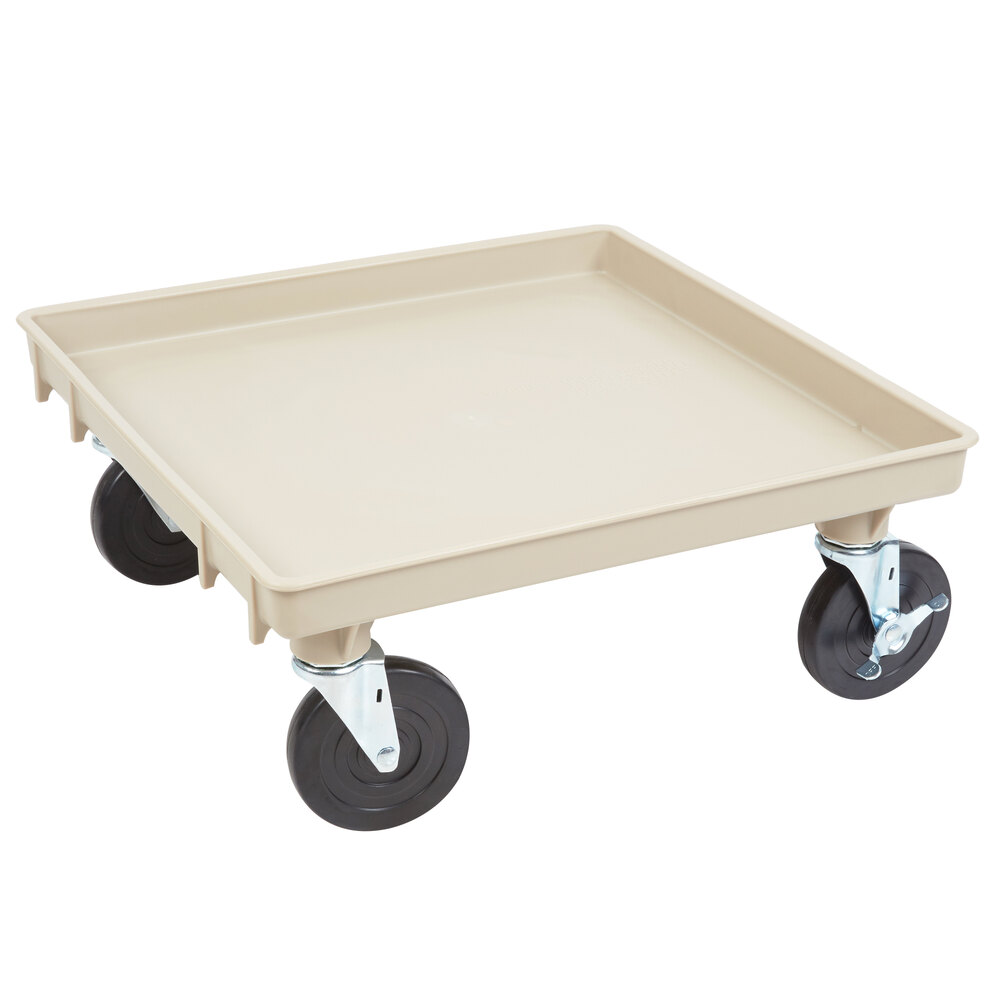 Vollrath 1697-32-LC2 Traex® Recycled Beige Rack Dolly Base (No Handle) - 21" x 21"