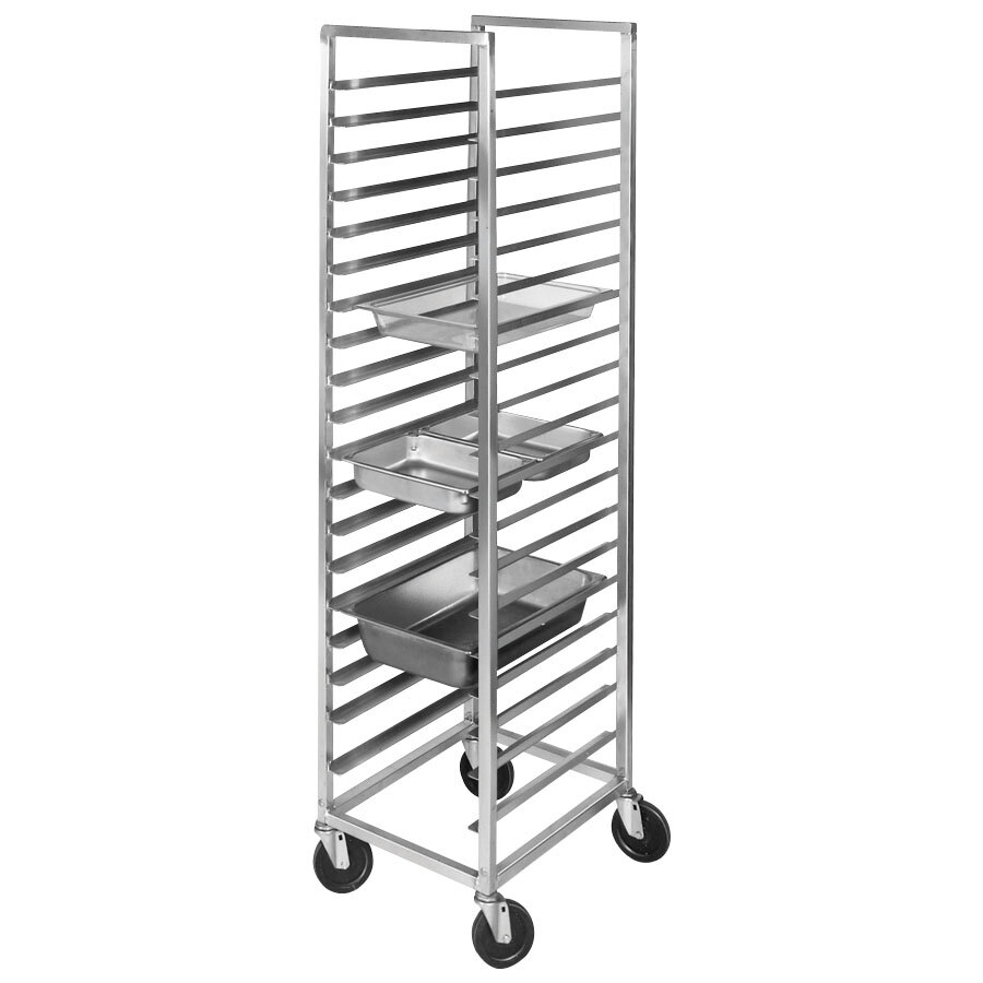 Channel ETPR-3S6 36 Pan End Load Aluminum Steam Table Pan Rack - Assembled
