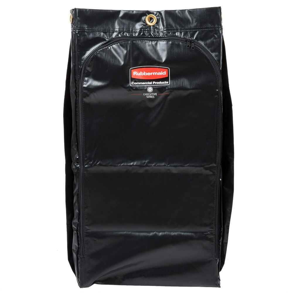 Rubbermaid® 1966886 Executive 34 Gallon Black High Capacity Vinyl Janitor Cart Bag