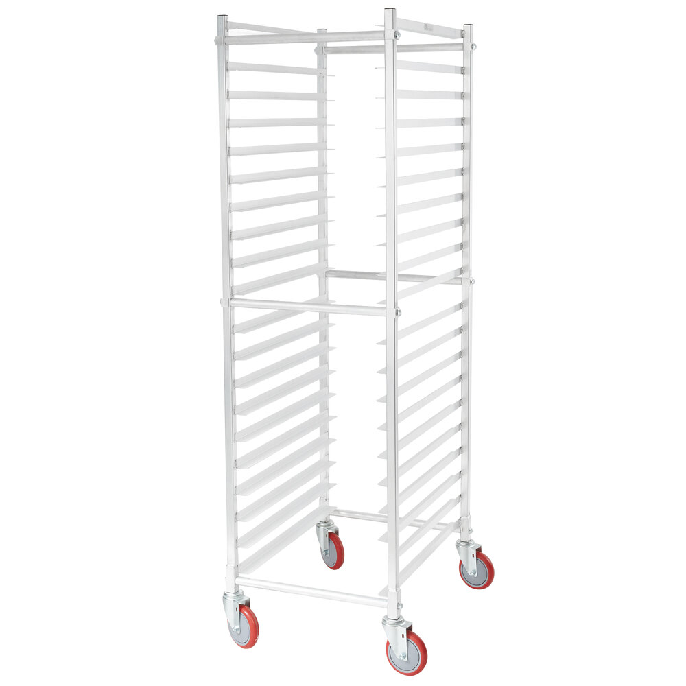 Winholt AL-1820BKD/HD 20 Pan End Load Aluminum Bun / Sheet Pan Rack - Unassembled