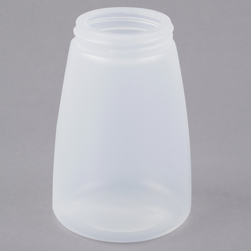 Tablecraft PP10J 10 oz. Polypropylene Dispenser Jar for PP10 Dispensers - 12/Pack