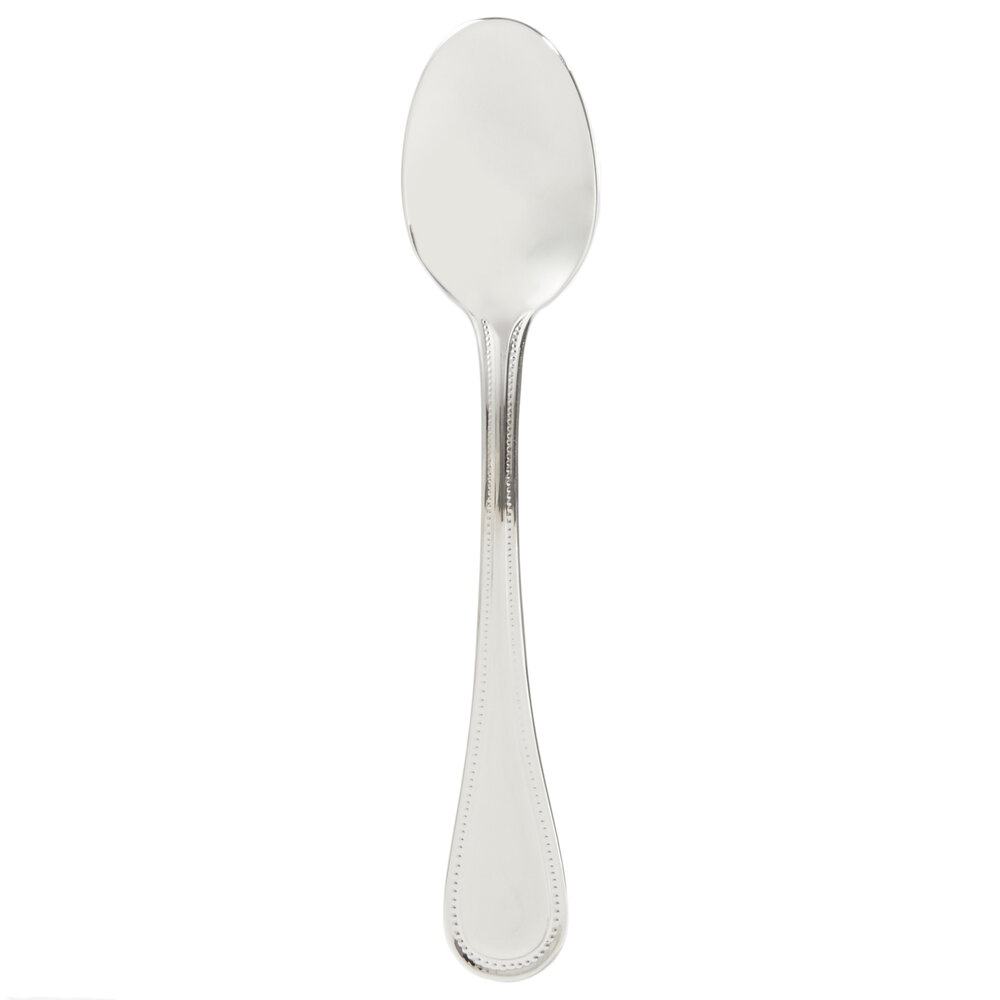 Libbey 407 008 Calais 5 1/4" 18/8 Stainless Steel Extra Heavy Weight European Teaspoon - 12/Case