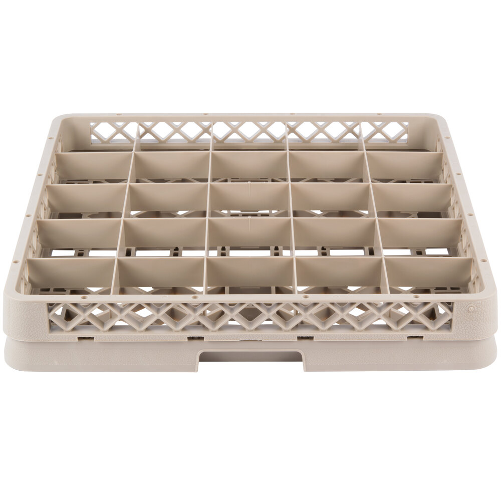 Vollrath TR13C Traex® Full-Size Beige 36-Compartment 2 1/16" Glass Rack