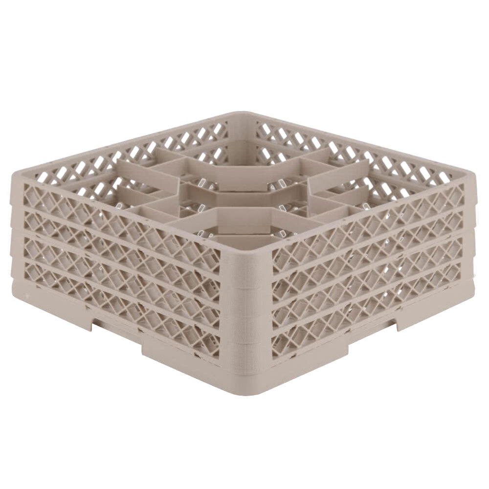 Vollrath TR13JJJ Traex® Rack Max Full-Size Beige 12-Compartment 5 1/8" Glass Rack