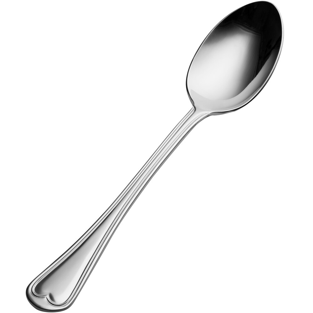 Bon Chef S604 Victoria 9 1/4" 18/10 Stainless Steel Tablespoon / Serving Spoon - 12/Case